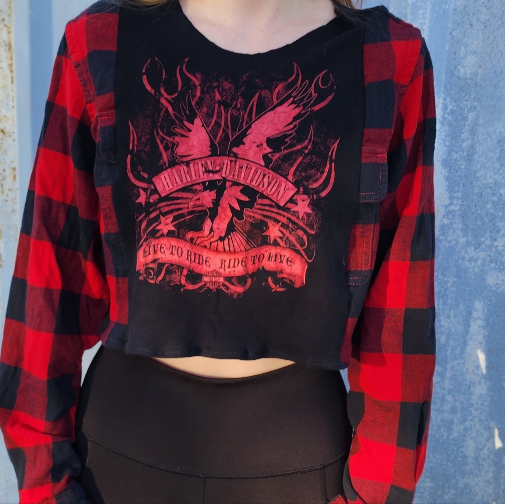 Harley Davidson Flannel Rework